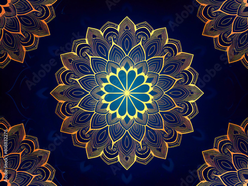 Luxury Mandala Islamic Background. Decorative background with an elegant mandala design. 