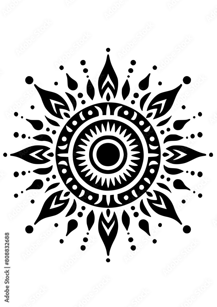 Sun Boho SVG, Sun in Boho Style, Sun SVG, Star SVG, Space SVG, Sun ...