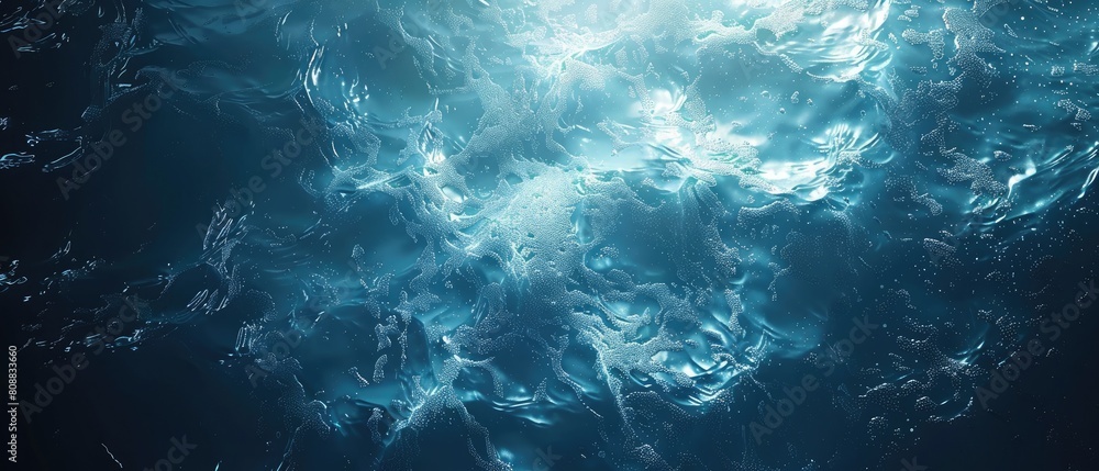 Aerial View of Choppy Sea Water Aerial View of Choppy Sea Water