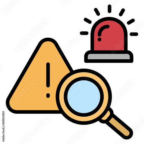 Incident Investigation  Icon Element For Design