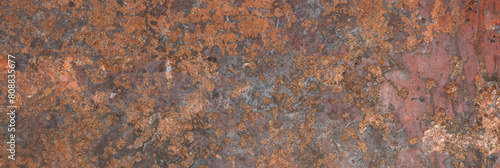 Close-Up Shot, Rusty Metal Surface Texture
