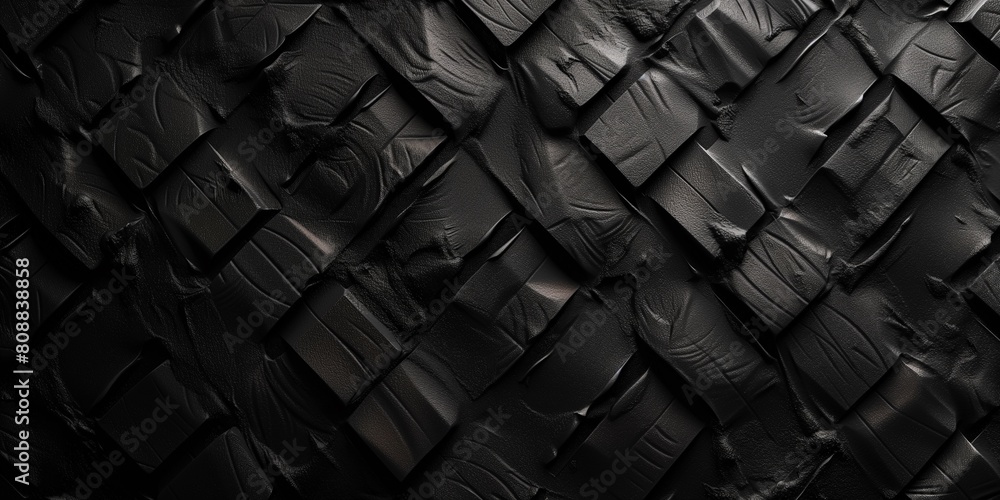 Obraz premium Abstract black rubber texture material background
