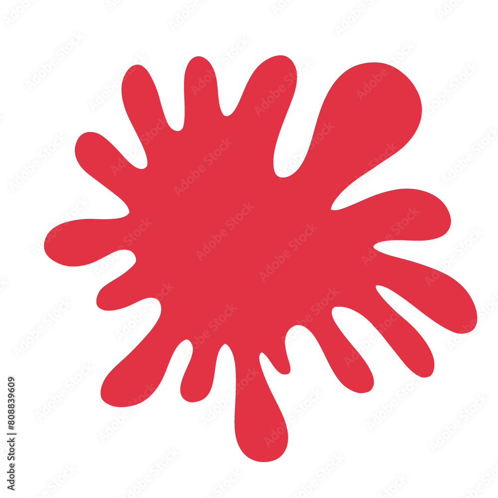 red paint blot red paint blot