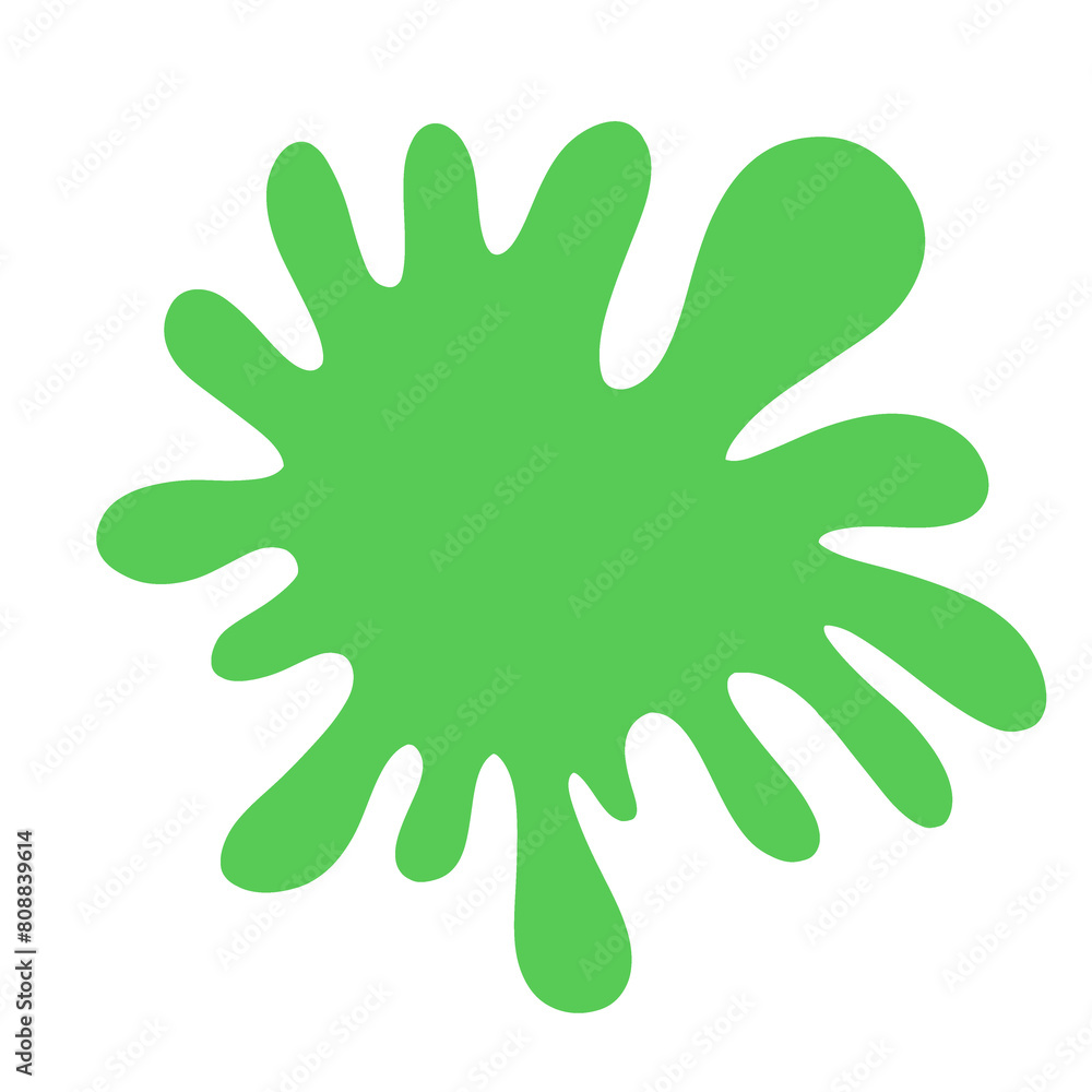 green paint blot green paint blot