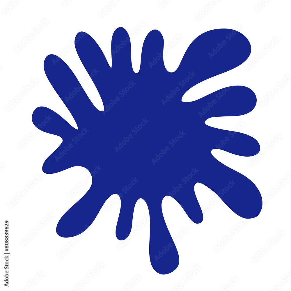blue paint blot blue paint blot