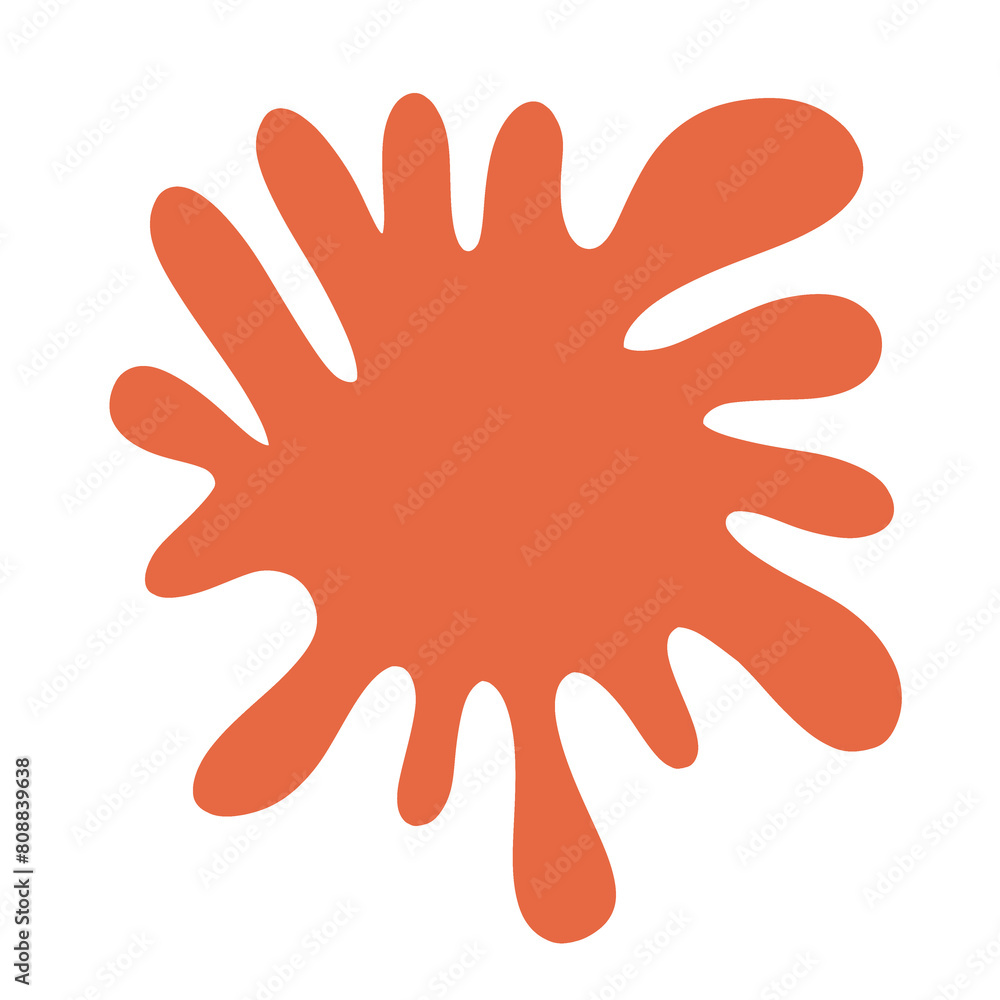 orange paint blot orange paint blot