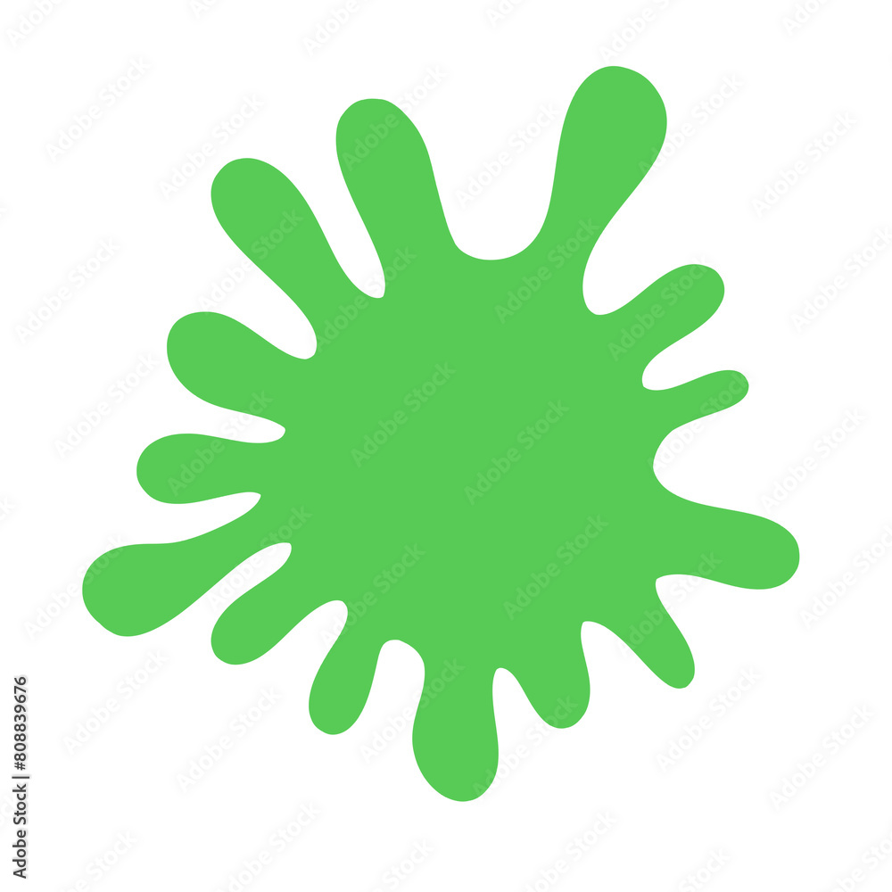 green paint blot green paint blot