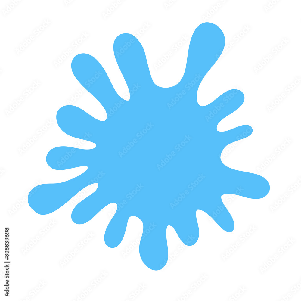 blue paint blot blue paint blot