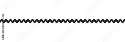 Seamless line zigzag graphic design. Squiggle line element. isolated on white background. Vector illustration eps10.