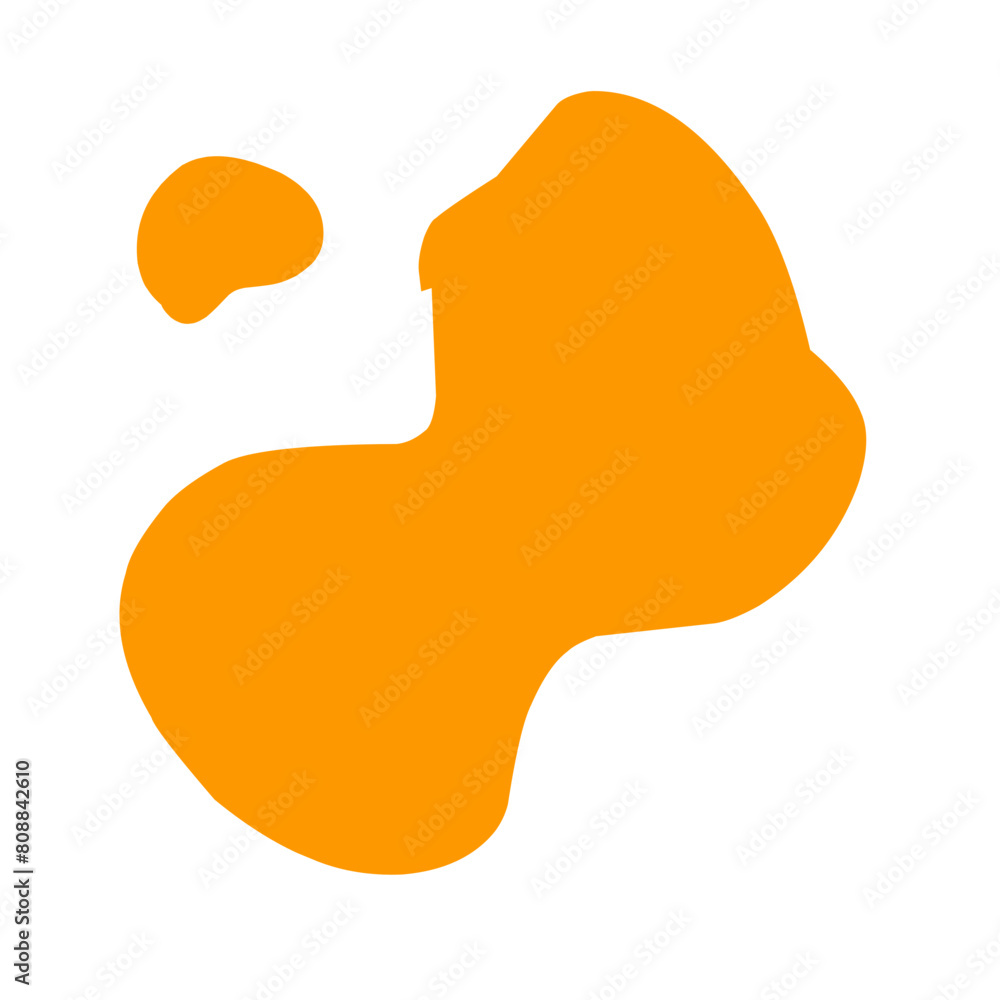 abstract blob of orange liquid abstract blob of orange liquid