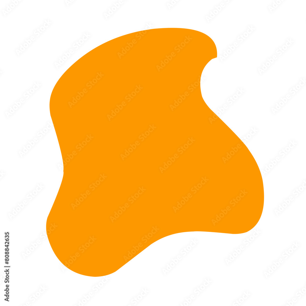abstract blob of orange liquid abstract blob of orange liquid