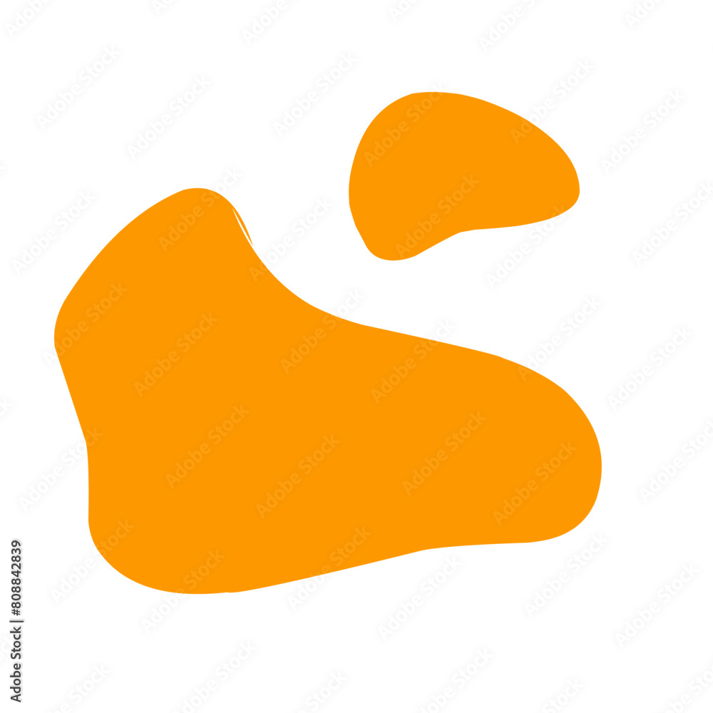 abstract blob of orange liquid abstract blob of orange liquid
