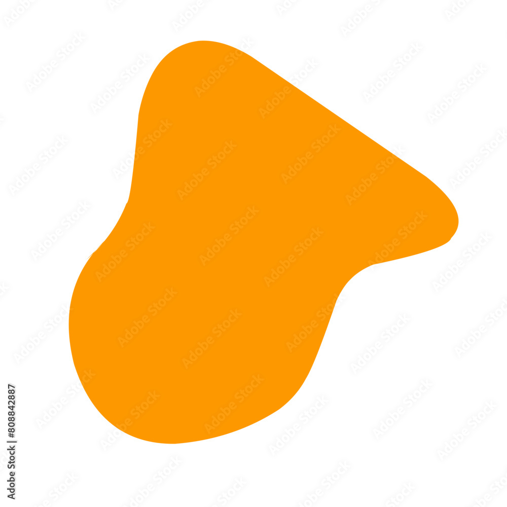 abstract blob of orange liquid abstract blob of orange liquid