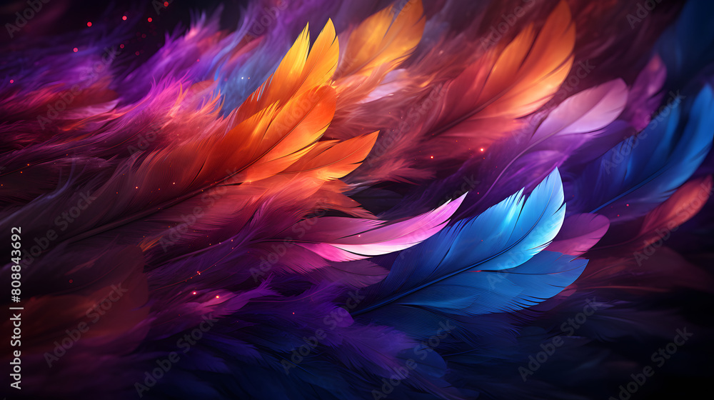colorful feathers pattern abstract graphic poster background colorful feathers pattern abstract graphic poster background
