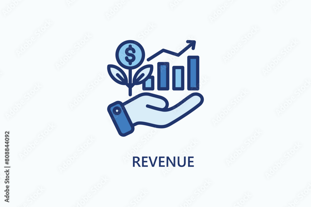 Revenue Vector Icon Or Logo Illustration