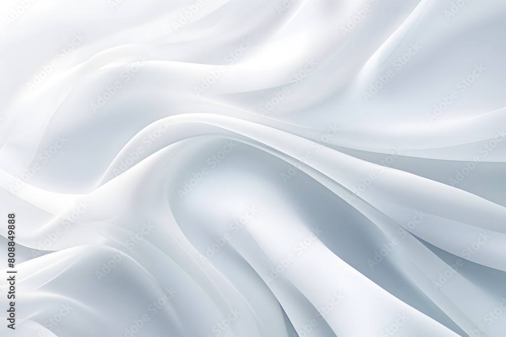 Abstract simple elegant white waves of white silk fabric cloth background. Luxury background design. Generative Ai
Abstract simple elegant white waves of white silk fabric cloth background. Luxury background design. Generative Ai
