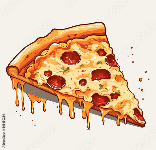pizza, essen, cheese, italiener, vektor, tomate, isoliert, abbildung, mahl, abendessen, fast, salami, pizzeria, scheibe, lunch, pfeffer, köstlich, mozzarella, lecker, brotzeit, italien, weiß, crust, r
