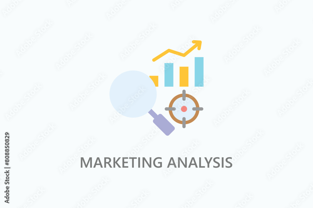 Marketing Analysis Vector Icon Or Logo Illustration Marketing Analysis Vector Icon Or Logo Illustration