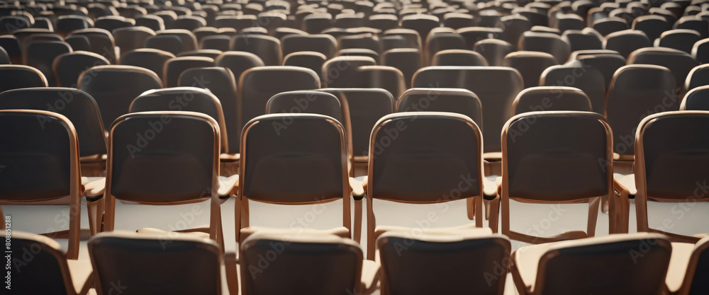 Obraz premium chair standing out from the crowd. Business concept. 3D rendering