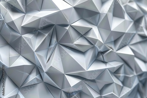 elegant gray low poly abstract background with textured triangular shapes