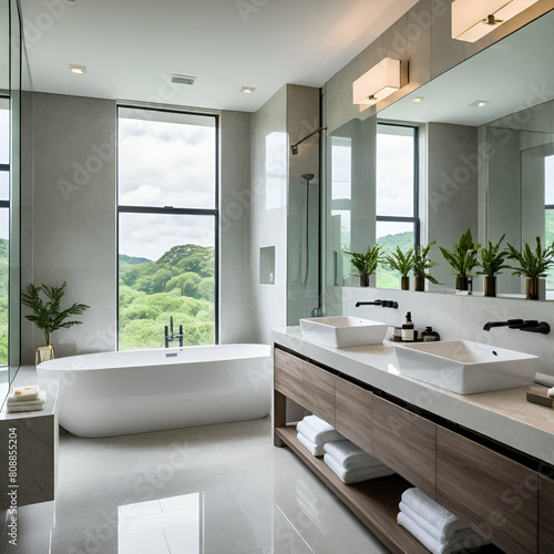 modern bathroom interior