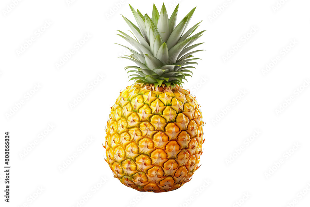 A juicy, tropical pineapple, perfect for a summer day. A juicy, tropical pineapple, perfect for a summer day.
