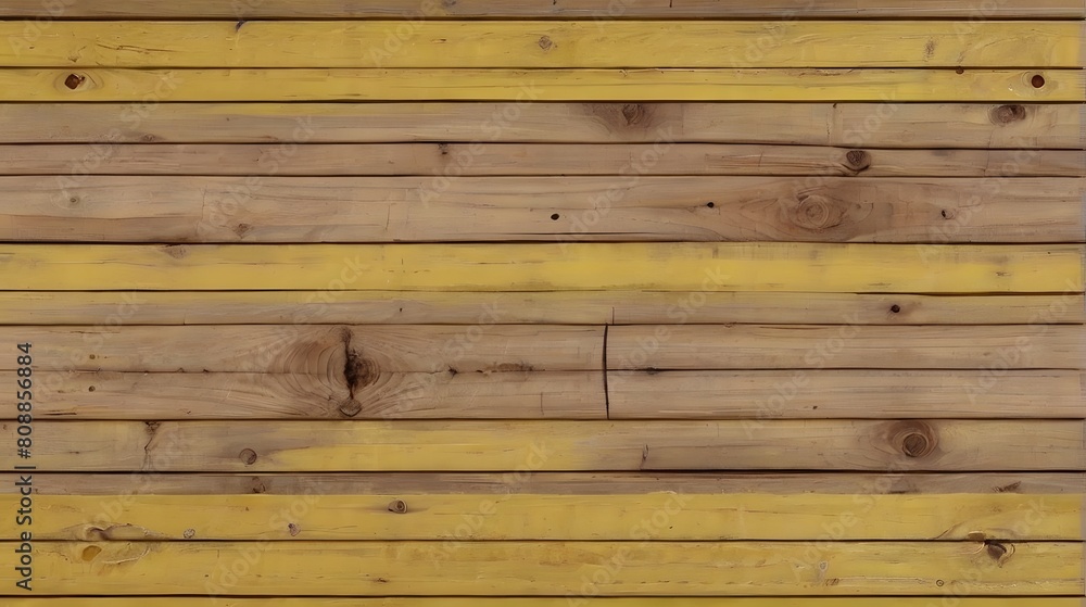Obraz premium Yellow wooden vintage board texture background, wood planks texture Background.