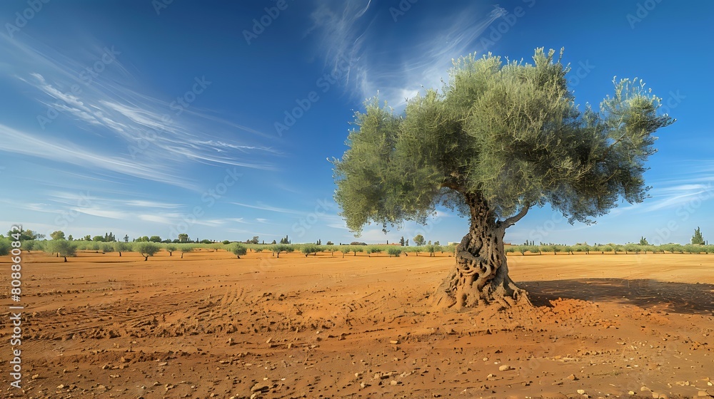 Nikon D850 Capture: Olive Tree Near Essaouira, Orange Sand Ground