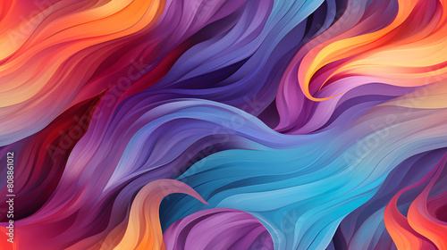 abstract flame pattern with colors purple blue green poster background