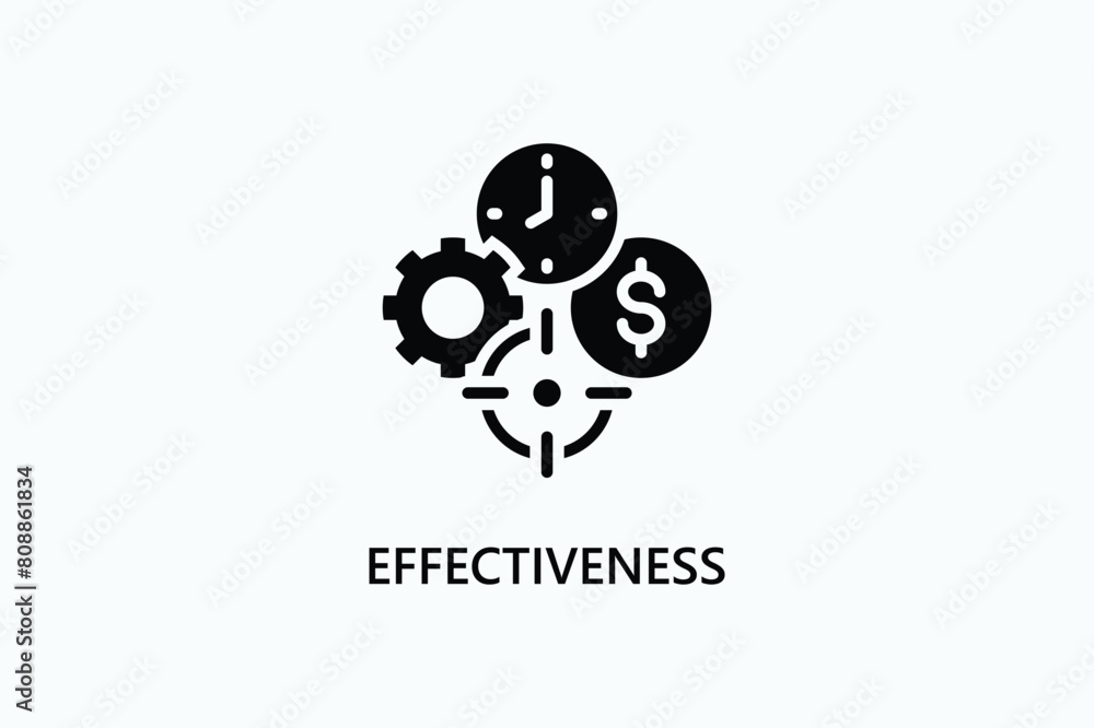 Effectiveness Vector Icon Or Logo Illustration Effectiveness Vector Icon Or Logo Illustration