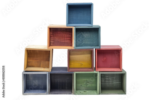 Storage Cubes isolated on transparent background