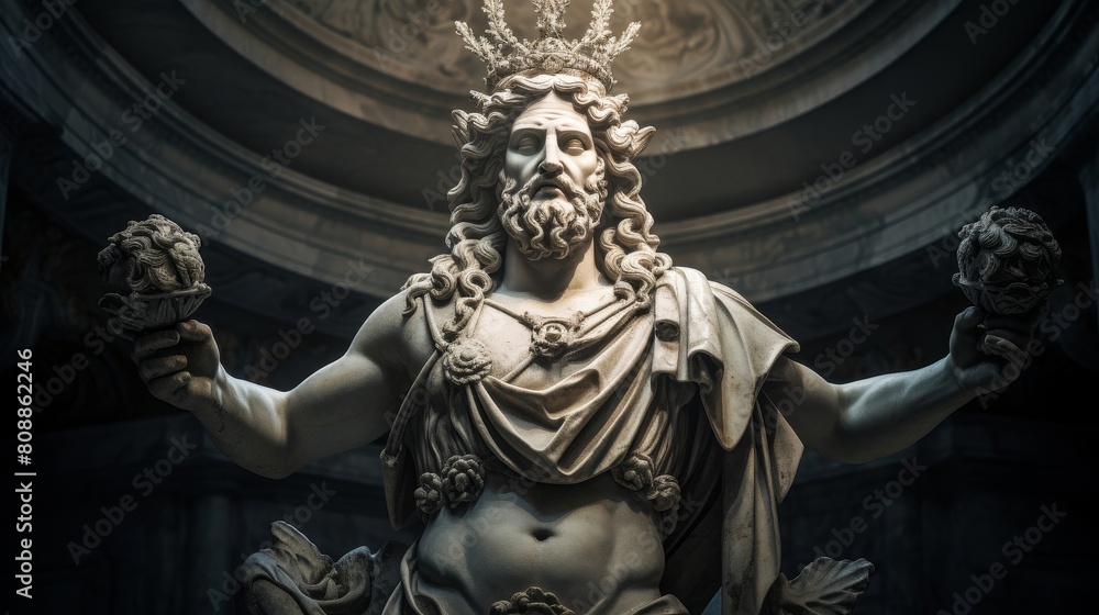 Roman deity radiant energy and symbols