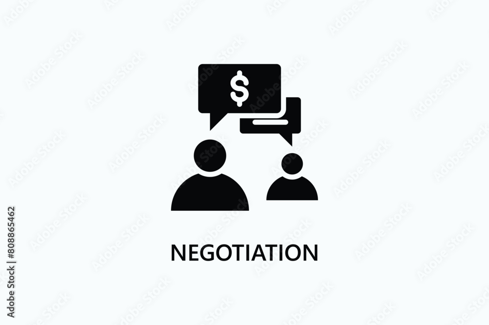 Negotiation Vector Icon Or Logo Illustration Negotiation Vector Icon Or Logo Illustration