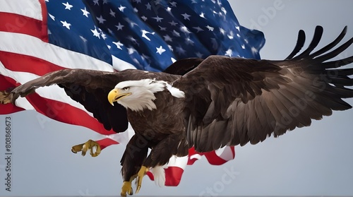 american flag and eagle. generated.ai  © ARSHAD