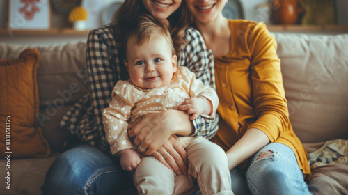 LGBT family surrogate motherhood embryo paid childbirth and pregnancy. Law on surrogate motherhood correct adoption of homosexual couple and the upbringing of a child Stock Photo photography photo