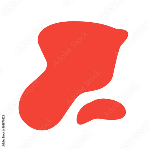 thick red liquid
