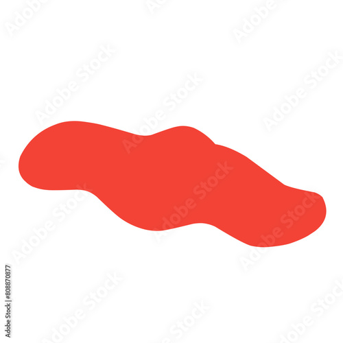 thick red liquid