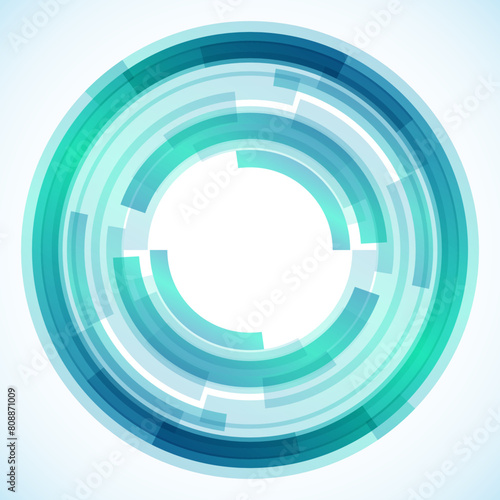 Geometric frame from circles  vector abstract background  wallpaper