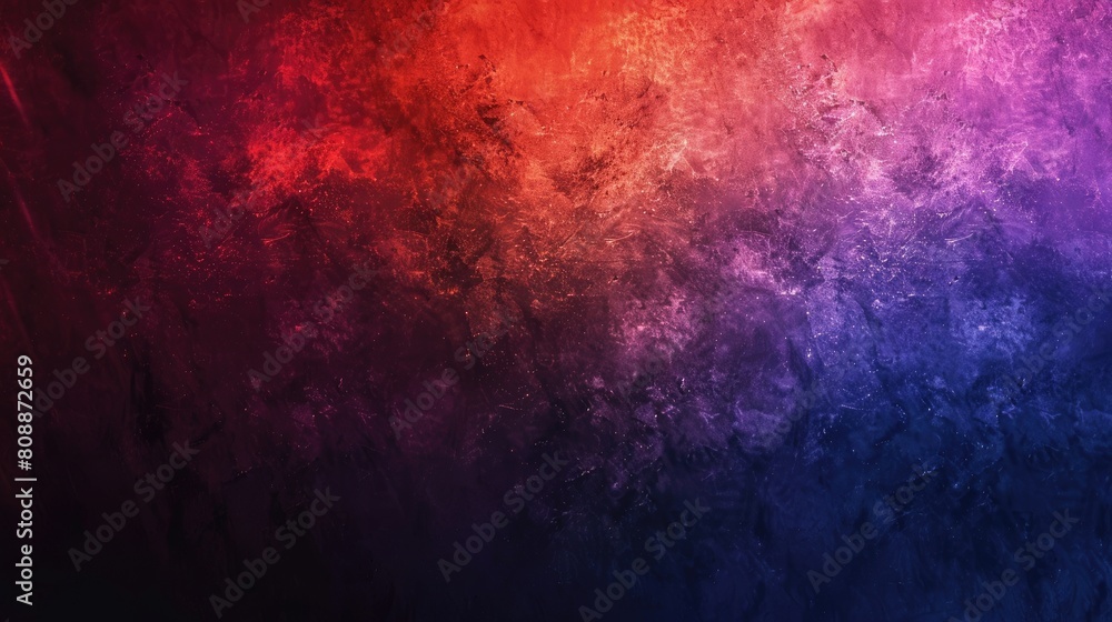 A colorful abstract painting with a blue and purple background. The painting is full of texture and he is a work of art