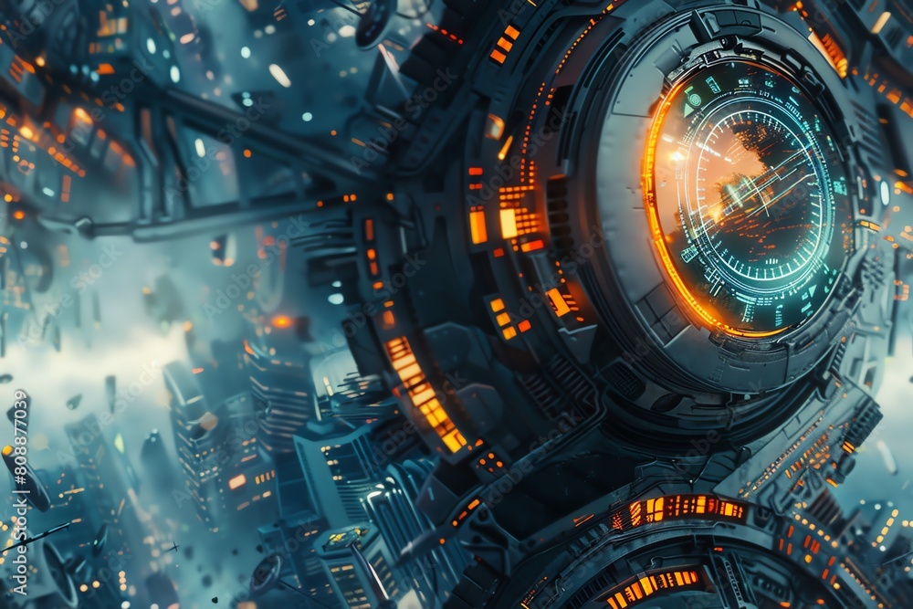 Capture the essence of urban decay intertwined with advanced sci-fi gadgets Capture the essence of urban decay intertwined with advanced sci-fi gadgets