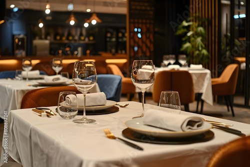 restaurant table in restaurant