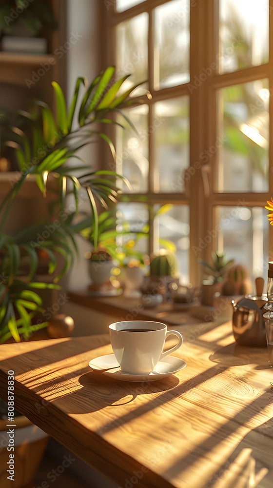 Relaxing Afternoon: Person Enjoying a Coffee Break in a Sunny Caf?, Finding Refreshing Moment to Recharge - Photo Realistic Concept Relaxing Afternoon: Person Enjoying a Coffee Break in a Sunny Caf?, Finding Refreshing Moment to Recharge - Photo Realistic Concept