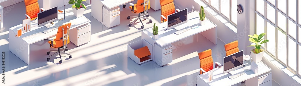 Isometric office layout Isometric office layout