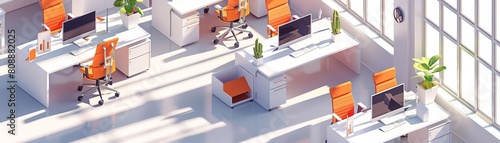 Isometric office layout