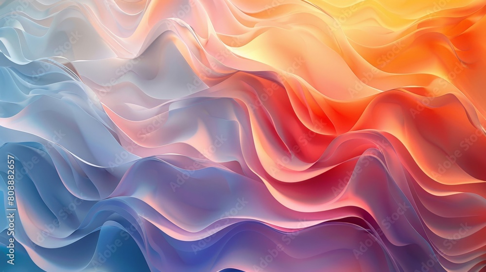 Vibrant Gradient Wavy Abstract Background in Blue and Orange Vibrant Gradient Wavy Abstract Background in Blue and Orange