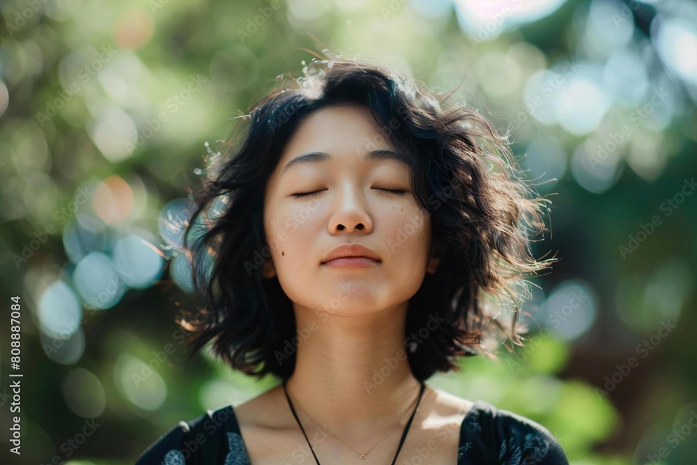 Young Asian Woman Embracing Wellness Lifestyle Young Asian Woman Embracing Wellness Lifestyle