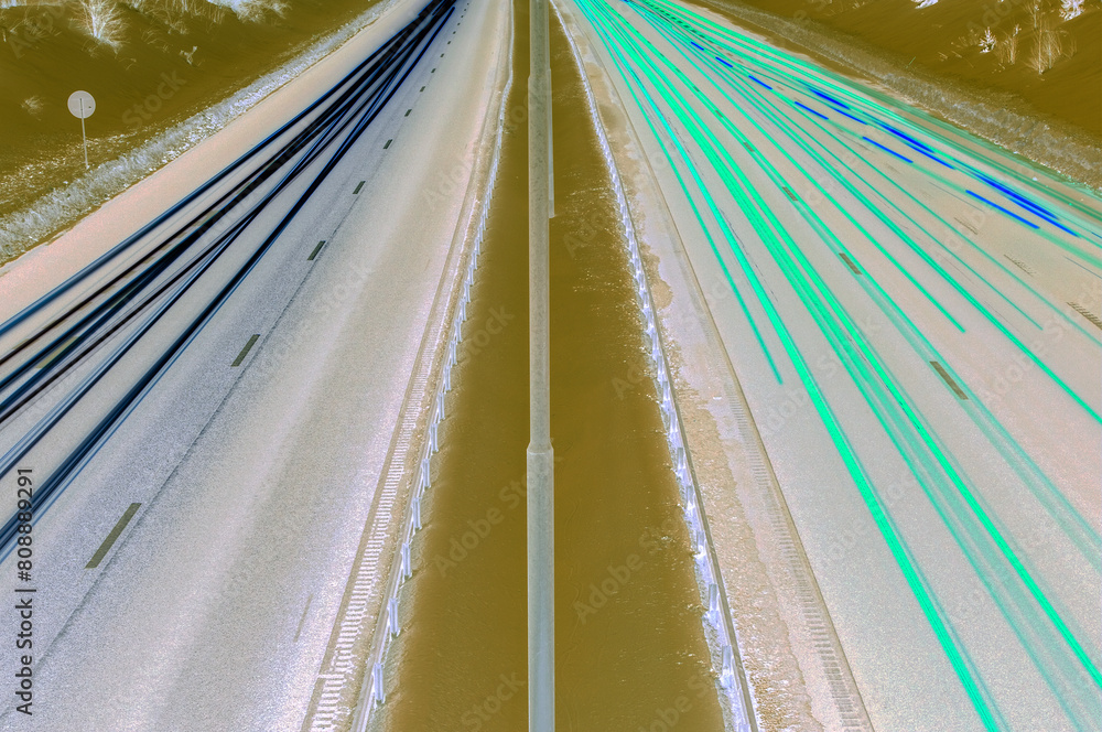 Fotografie car driving on the road