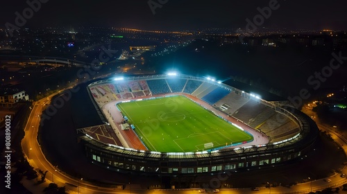 GAP Stadium in ?anl?urfa: Night View from Afar, Bottom Perspective