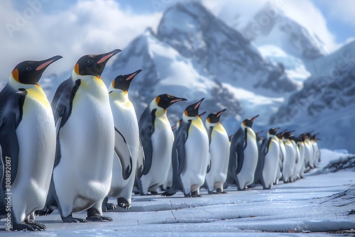 penguin parade  Antarctic waddle