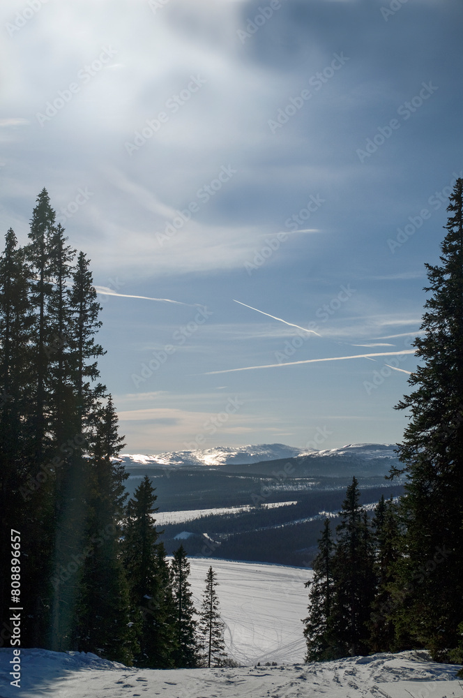 Φωτογραφία winter in the mountains, åre,sweden,sverige,norrland,jämtland